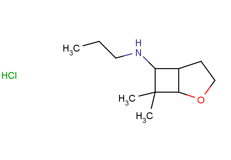 7,7-dimethyl-N-propyl-2-oxabicyclo[3.2.0]heptan-6-amine hydrochloride, Mixture of diastereomers