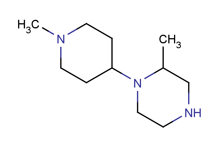 2-methyl-1-(1-methylpiperidin-4-yl)piperazine