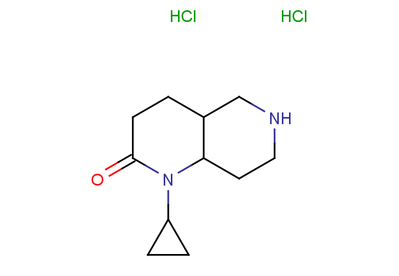 1-cyclopropyl-decahydro-1,6-naphthyridin-2-one dihydrochloride