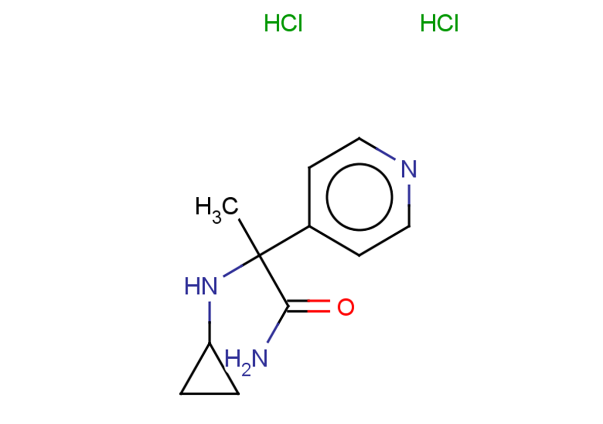 2-(cyclopropylamino)-2-(pyridin-4-yl)propanamide dihydrochloride