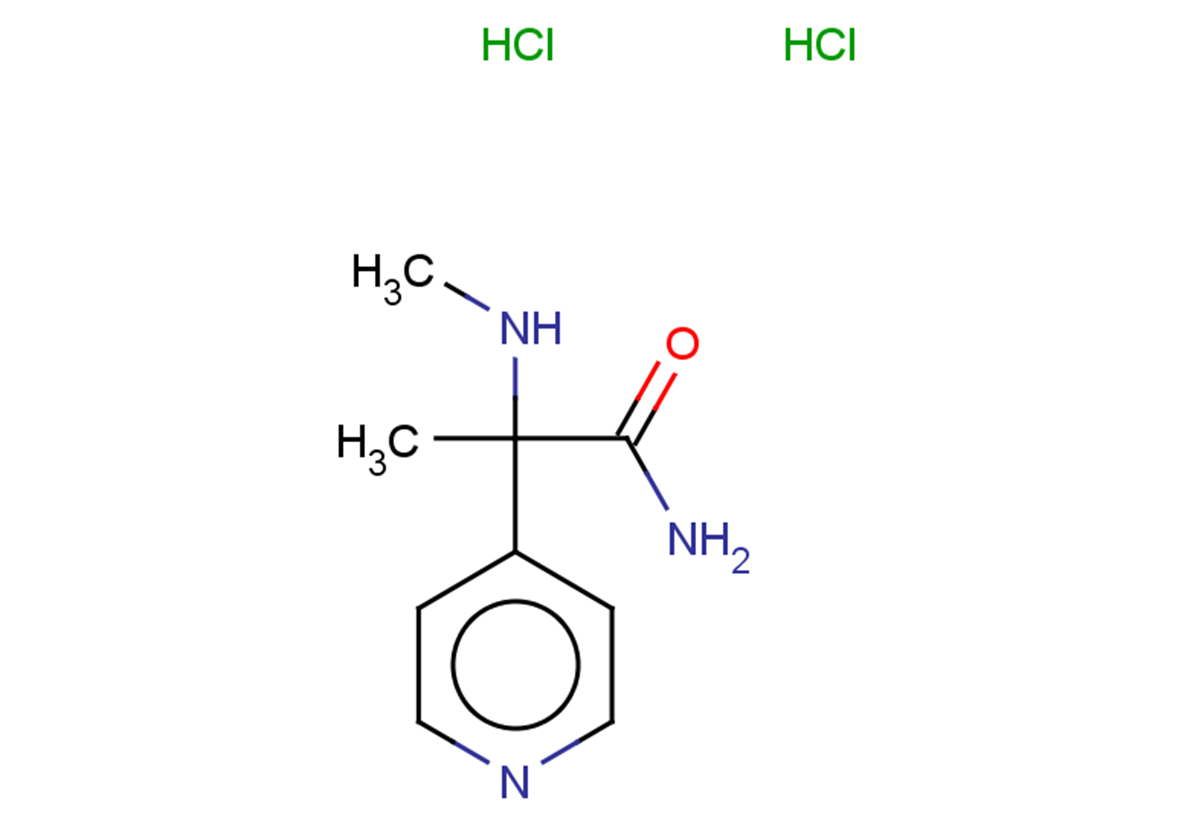 2-(methylamino)-2-(pyridin-4-yl)propanamide dihydrochloride