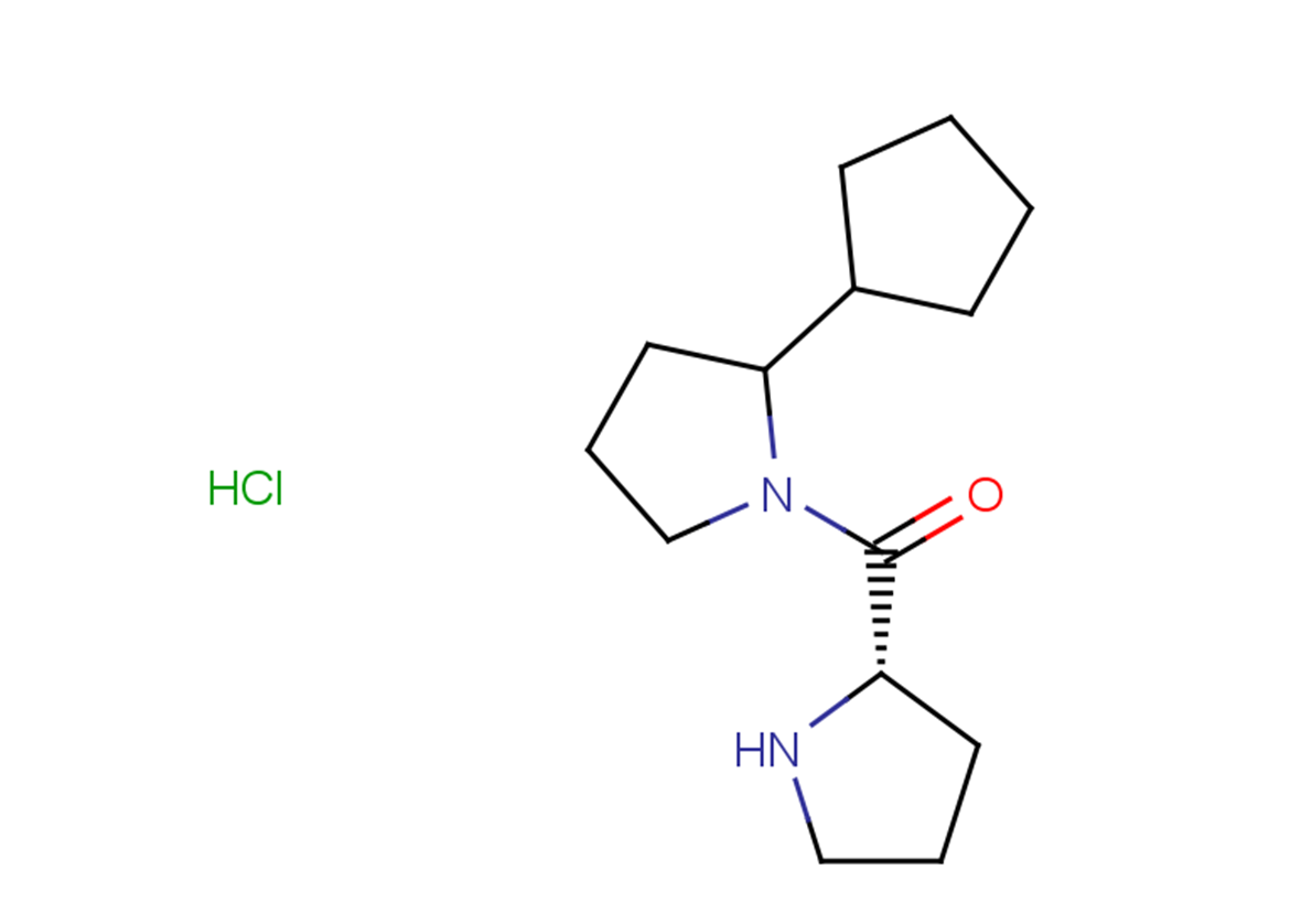 2-cyclopentyl-1-[(2S)-pyrrolidine-2-carbonyl]pyrrolidine hydrochloride