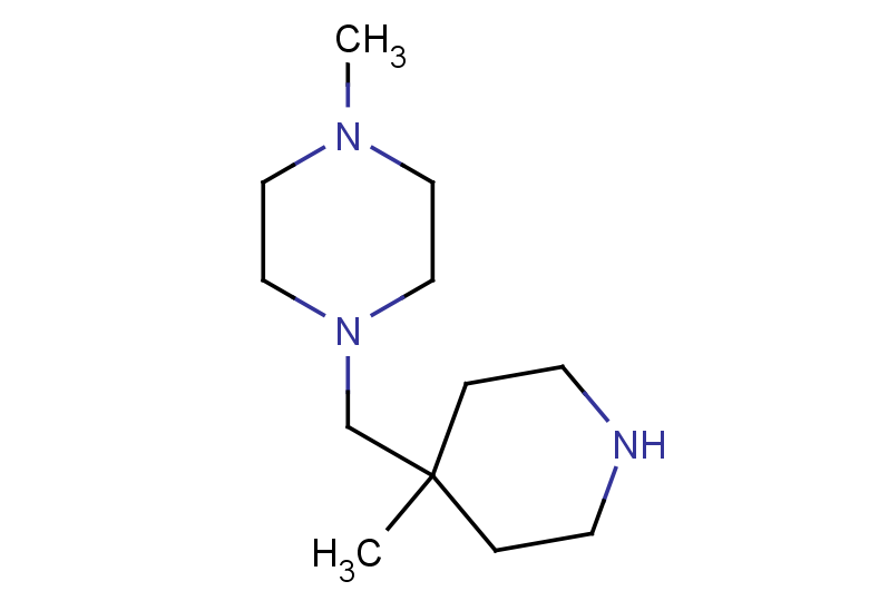 1-methyl-4-[(4-methylpiperidin-4-yl)methyl]piperazine