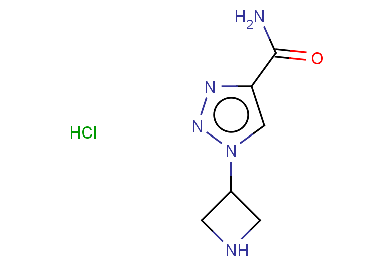 1-(azetidin-3-yl)-1H-1,2,3-triazole-4-carboxamide hydrochloride