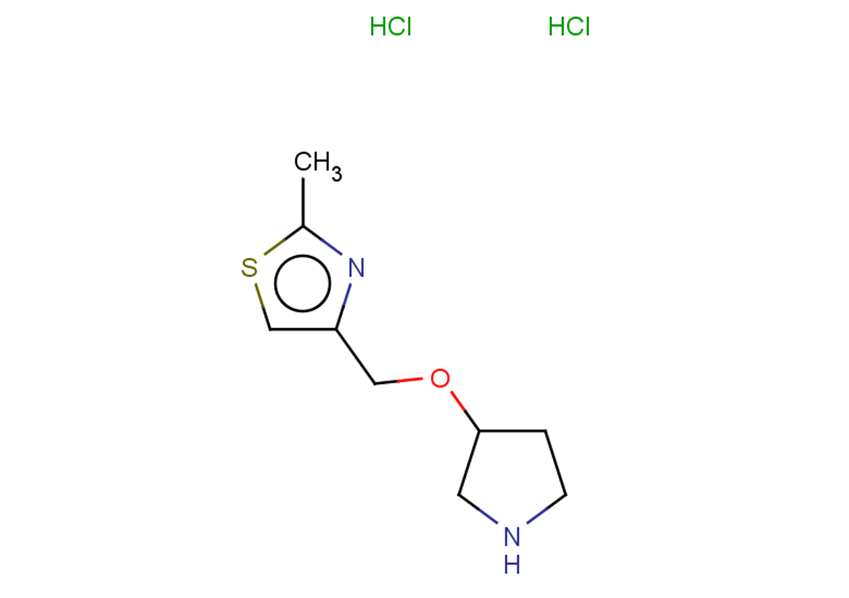2-methyl-4-[(pyrrolidin-3-yloxy)methyl]-1,3-thiazole dihydrochloride