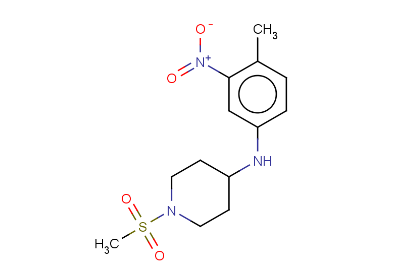 1-methanesulfonyl-N-(4-methyl-3-nitrophenyl)piperidin-4-amine