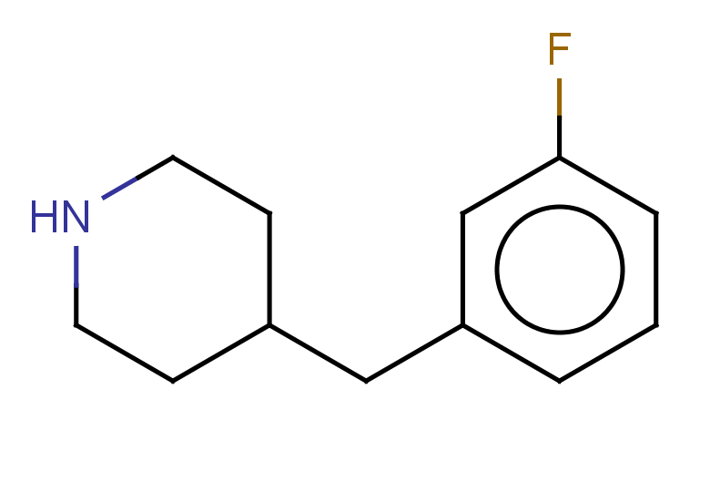 4-[(3-fluorophenyl)methyl]piperidine