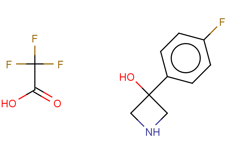 3-(4-fluorophenyl)azetidin-3-ol, trifluoroacetic acid