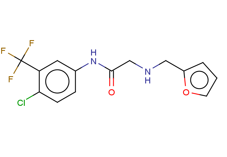 N-[4-chloro-3-(trifluoromethyl)phenyl]-2-[(furan-2-ylmethyl)amino]acetamide