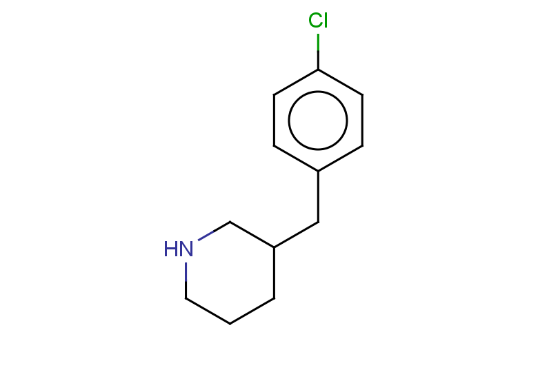 3-[(4-chlorophenyl)methyl]piperidine