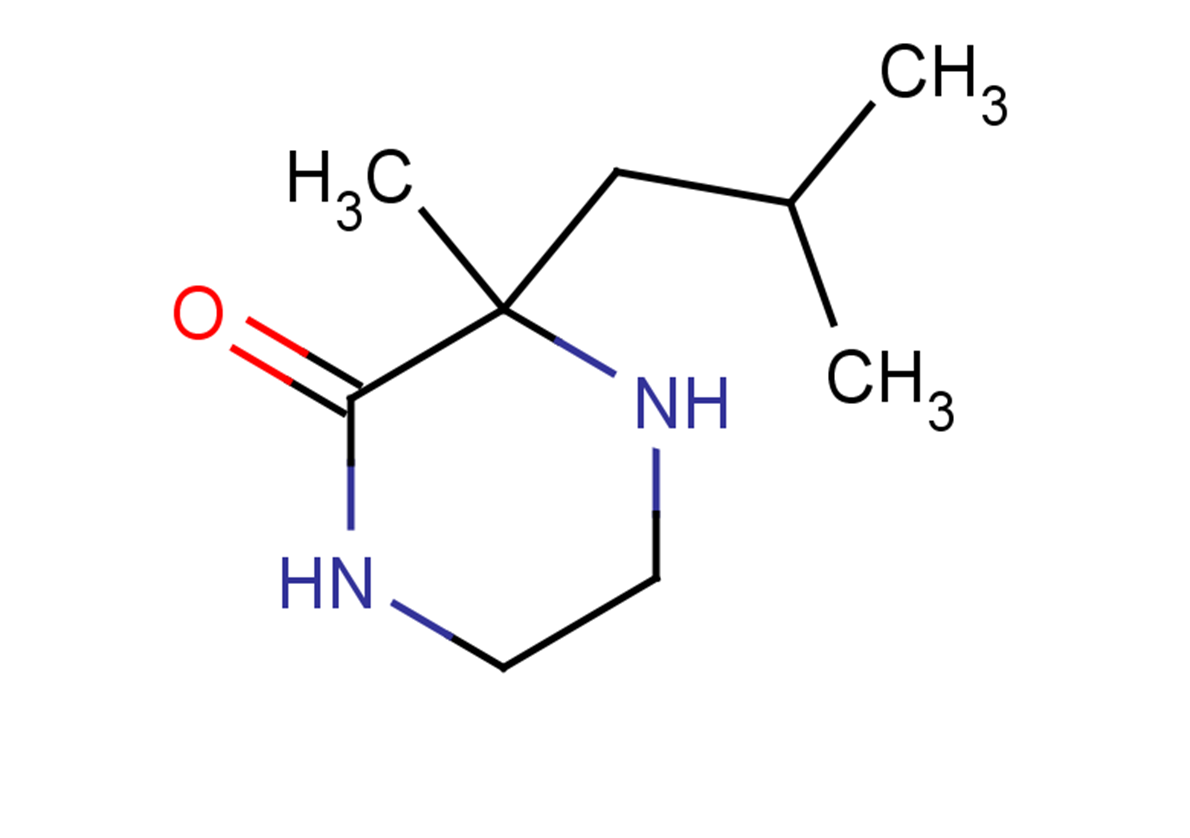3-methyl-3-(2-methylpropyl)piperazin-2-one