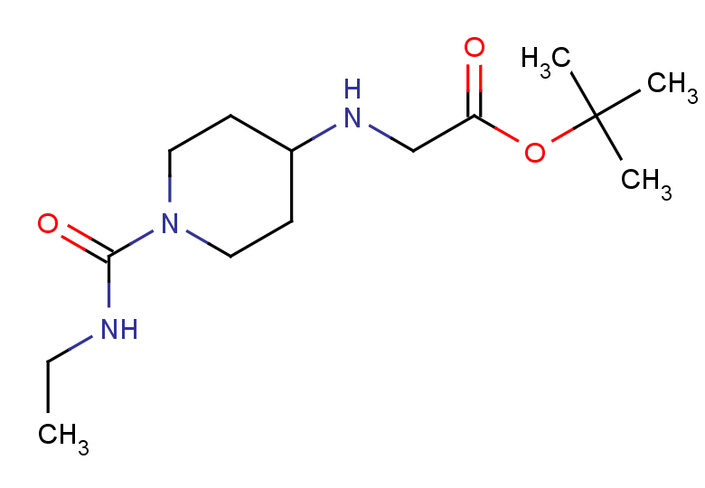 tert-butyl 2-{[1-(ethylcarbamoyl)piperidin-4-yl]amino}acetate