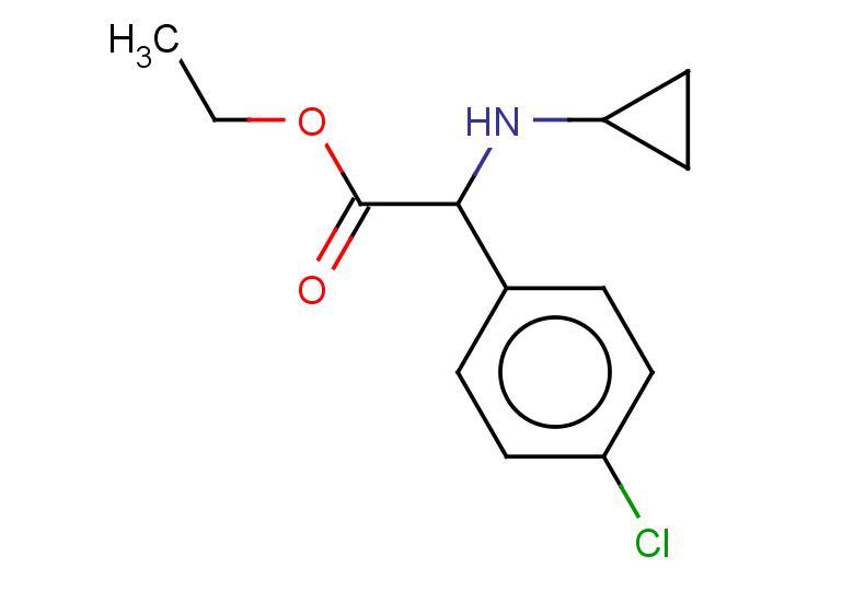 ethyl 2-(4-chlorophenyl)-2-(cyclopropylamino)acetate