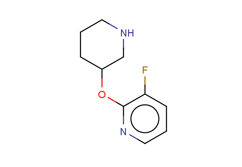 3-fluoro-2-(piperidin-3-yloxy)pyridine