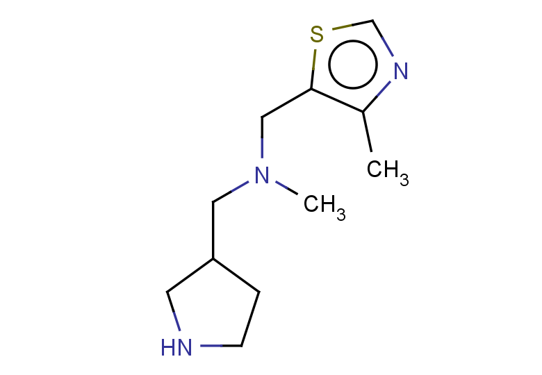methyl[(4-methyl-1,3-thiazol-5-yl)methyl](pyrrolidin-3-ylmethyl)amine