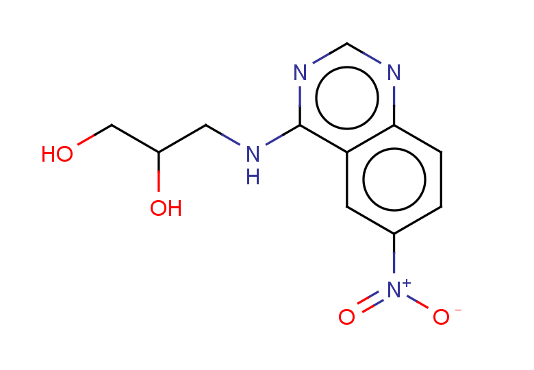3-[(6-nitroquinazolin-4-yl)amino]propane-1,2-diol