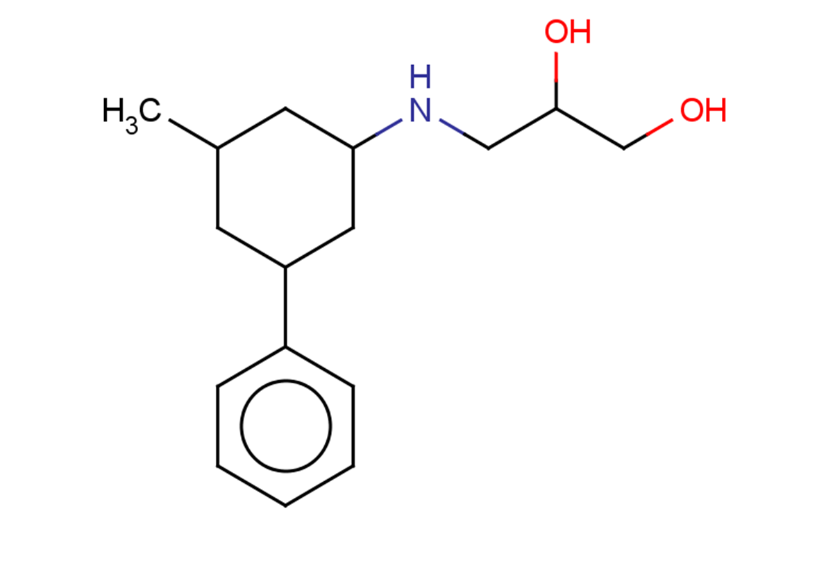 3-[(3-methyl-5-phenylcyclohexyl)amino]propane-1,2-diol