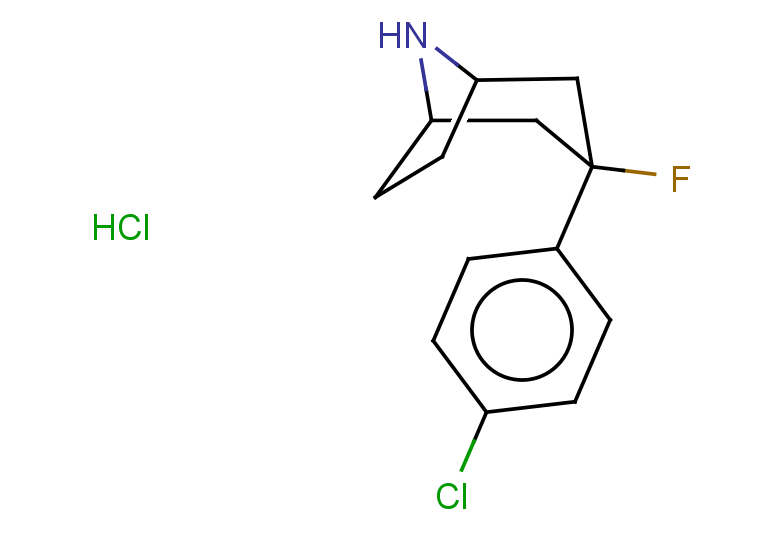 3-(4-chlorophenyl)-3-fluoro-8-azabicyclo[3.2.1]octane hydrochloride