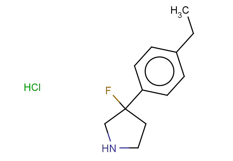 3-(4-ethylphenyl)-3-fluoropyrrolidine hydrochloride