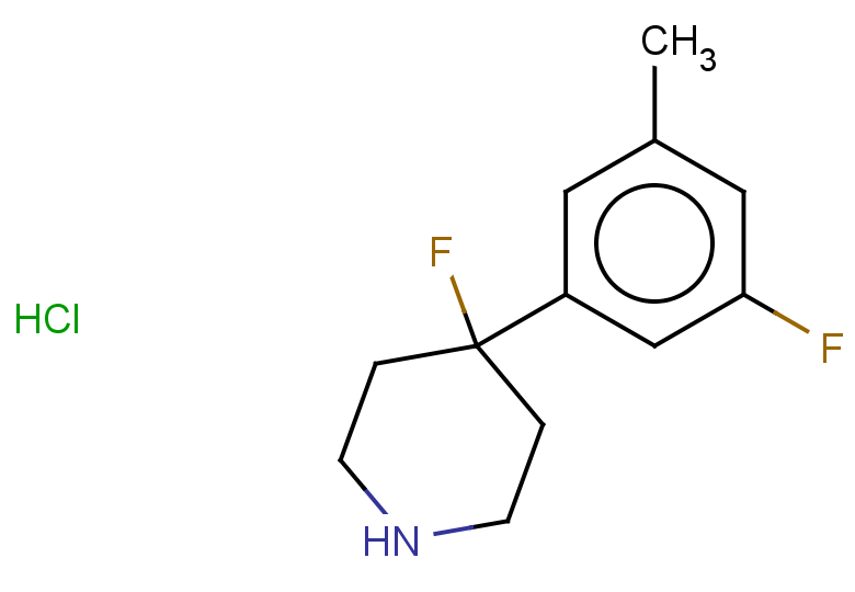 4-fluoro-4-(3-fluoro-5-methylphenyl)piperidine hydrochloride