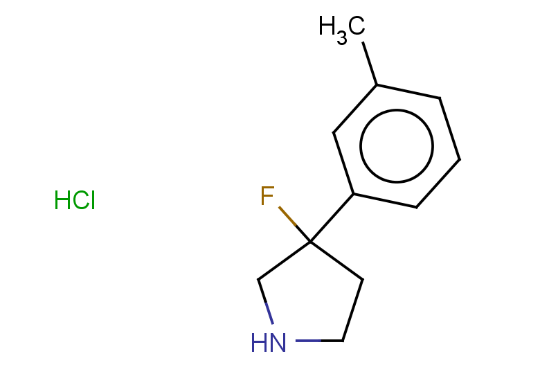 3-fluoro-3-(3-methylphenyl)pyrrolidine hydrochloride