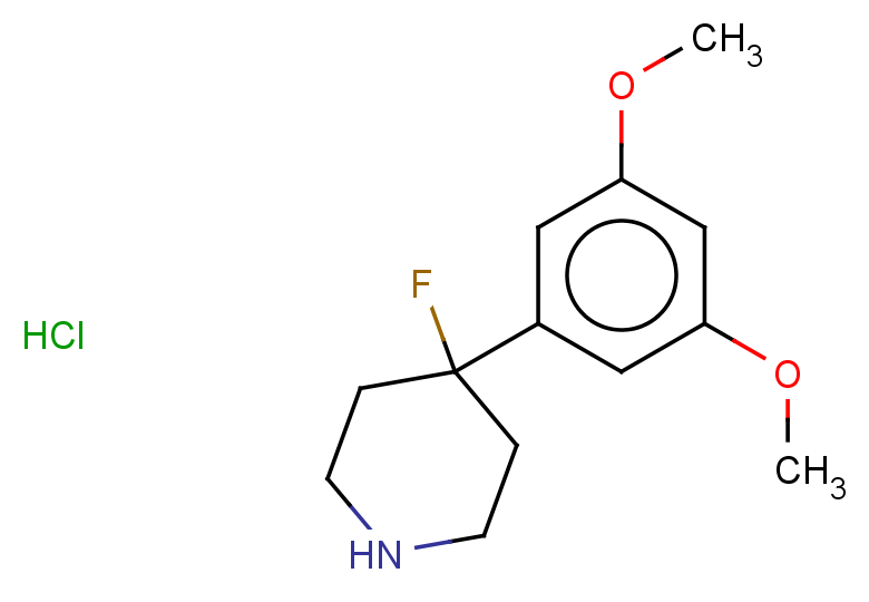 4-(3,5-dimethoxyphenyl)-4-fluoropiperidine hydrochloride