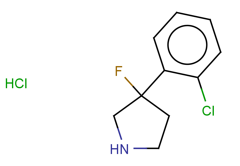 3-(2-chlorophenyl)-3-fluoropyrrolidine hydrochloride