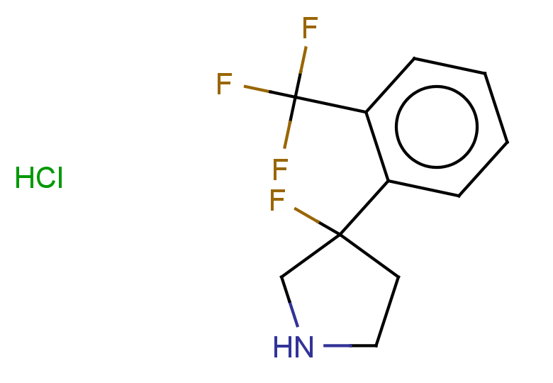 3-fluoro-3-[2-(trifluoromethyl)phenyl]pyrrolidine hydrochloride