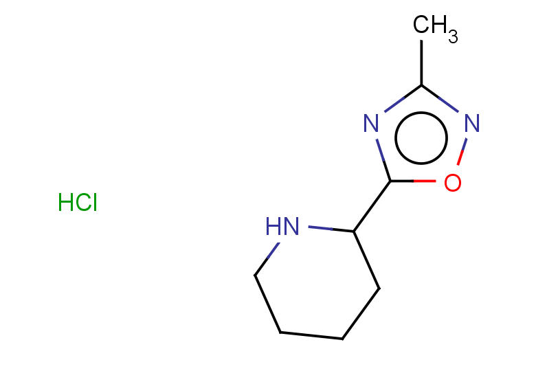 2-(3-methyl-1,2,4-oxadiazol-5-yl)piperidine hydrochloride