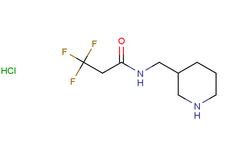3,3,3-trifluoro-N-(piperidin-3-ylmethyl)propanamide hydrochloride