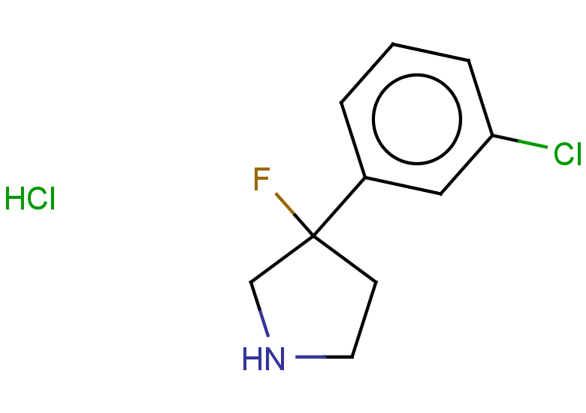 3-(3-chlorophenyl)-3-fluoropyrrolidine hydrochloride