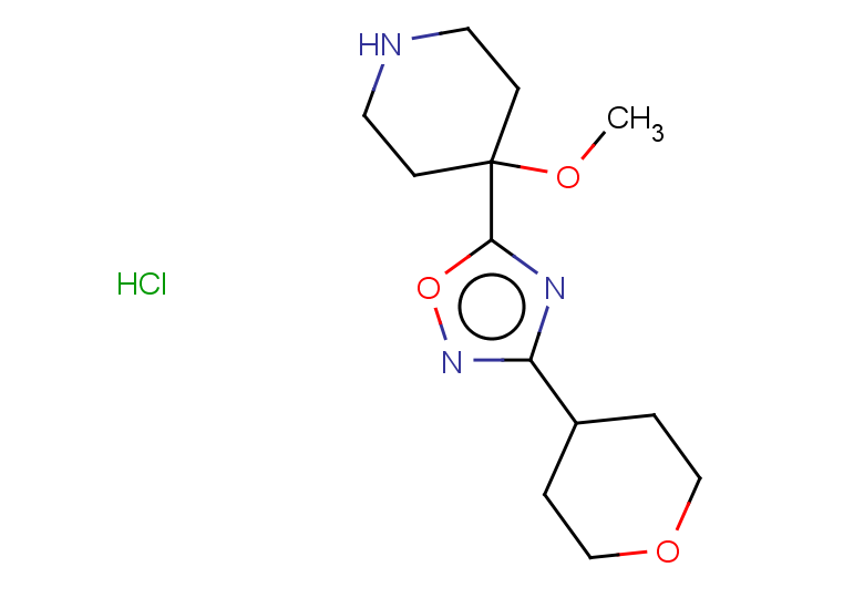 4-methoxy-4-[3-(oxan-4-yl)-1,2,4-oxadiazol-5-yl]piperidine hydrochloride