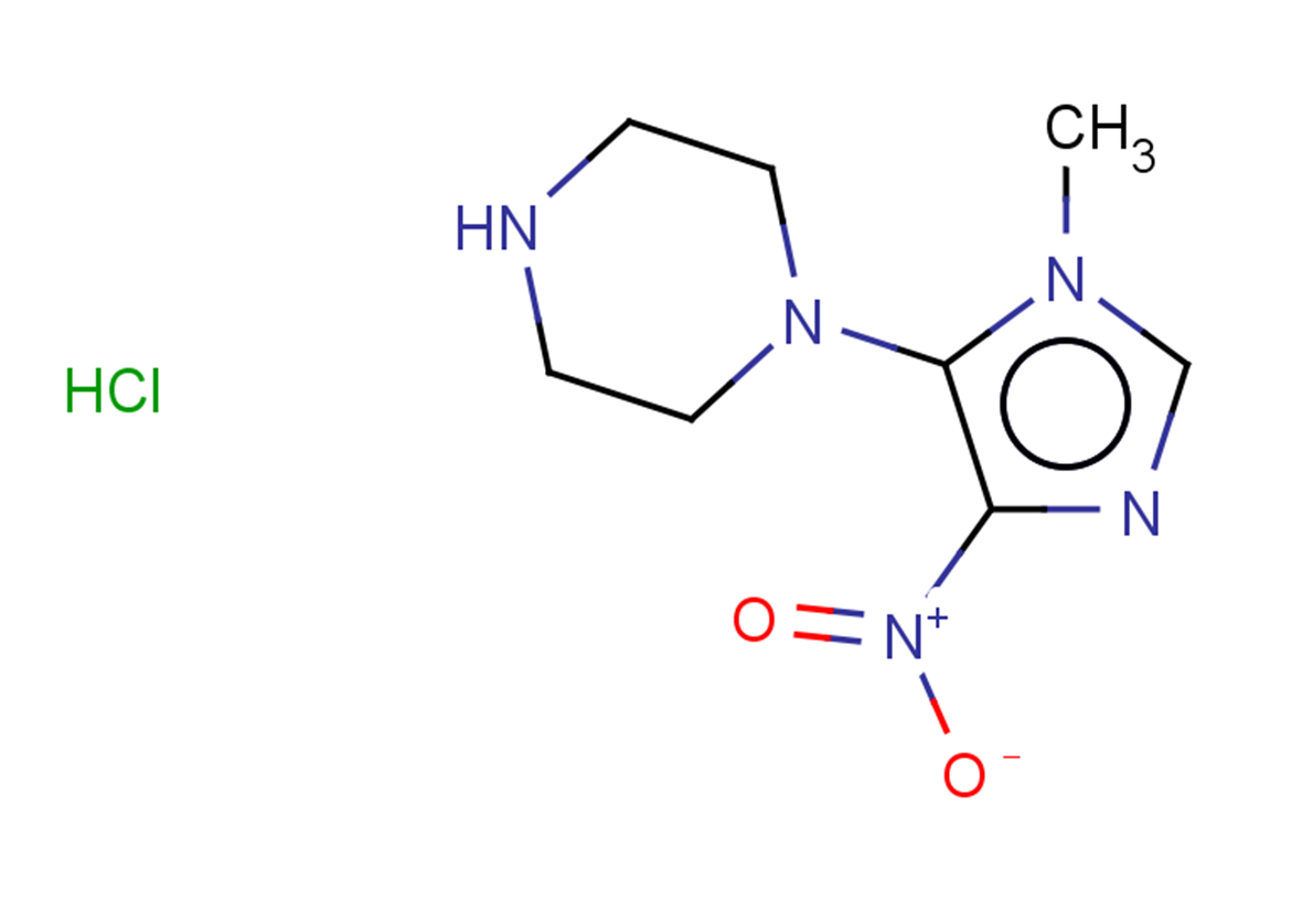 1-(1-methyl-4-nitro-1H-imidazol-5-yl)piperazine hydrochloride
