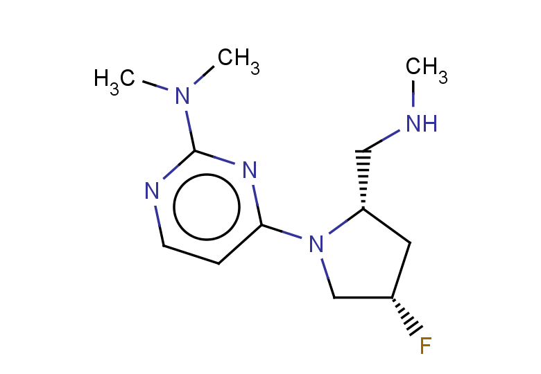 4-[(2S,4S)-4-fluoro-2-[(methylamino)methyl]pyrrolidin-1-yl]-N,N-dimethylpyrimidin-2-amine