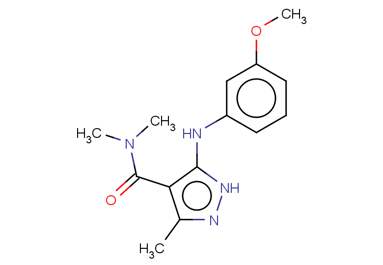 5-[(3-methoxyphenyl)amino]-N,N,3-trimethyl-1H-pyrazole-4-carboxamide