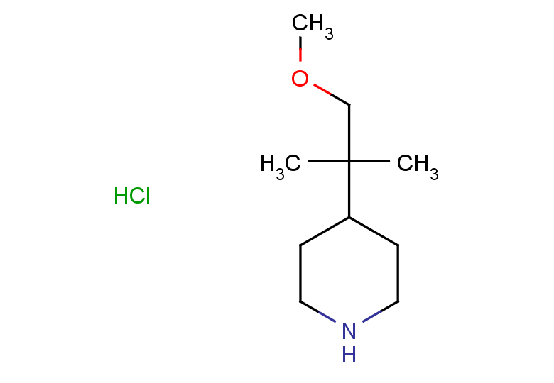 4-(1-methoxy-2-methylpropan-2-yl)piperidine hydrochloride