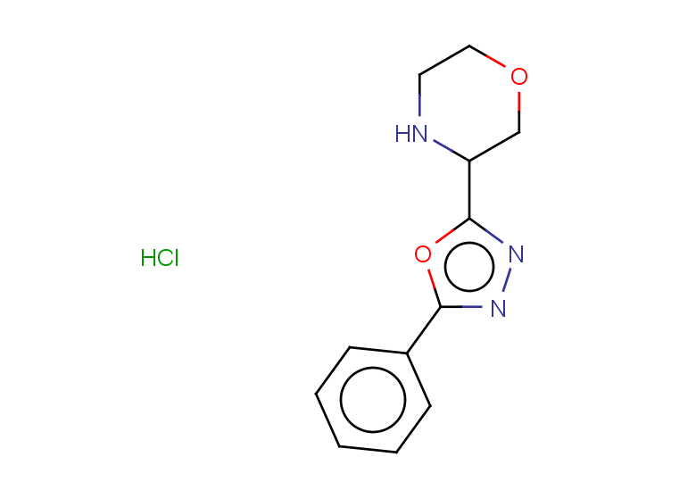 3-(5-phenyl-1,3,4-oxadiazol-2-yl)morpholine hydrochloride