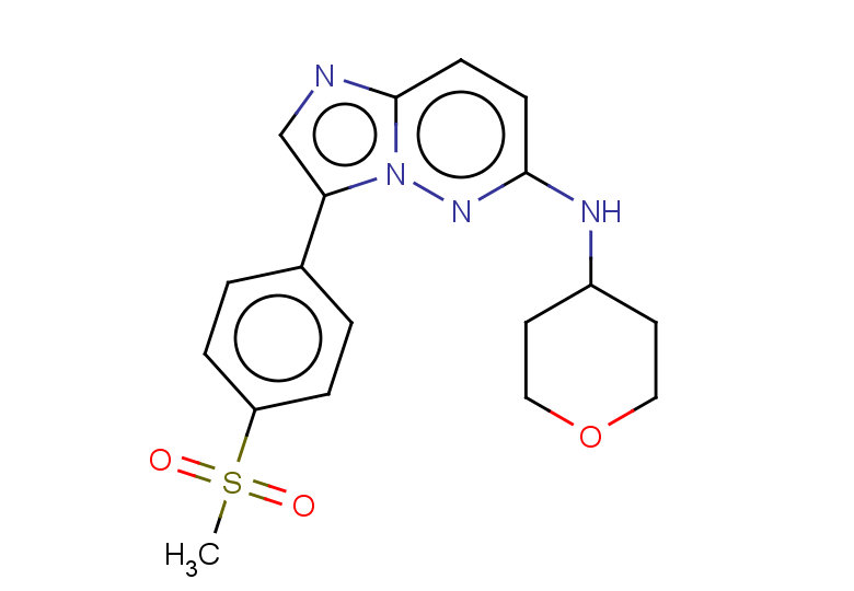 3-(4-methanesulfonylphenyl)-N-(oxan-4-yl)imidazo[1,2-b]pyridazin-6-amine