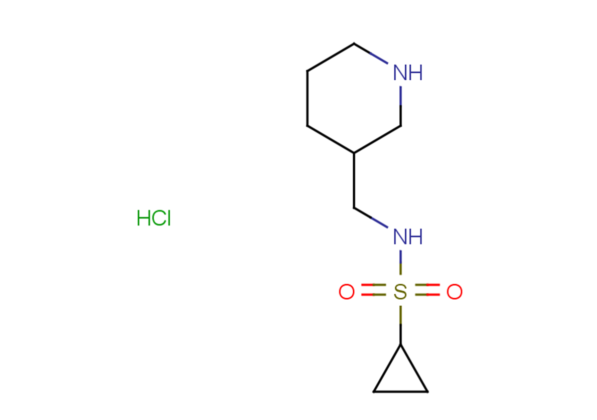 N-(piperidin-3-ylmethyl)cyclopropanesulfonamide hydrochloride