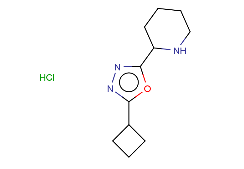 2-(5-cyclobutyl-1,3,4-oxadiazol-2-yl)piperidine hydrochloride