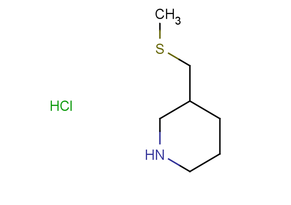 3-[(methylsulfanyl)methyl]piperidine hydrochloride