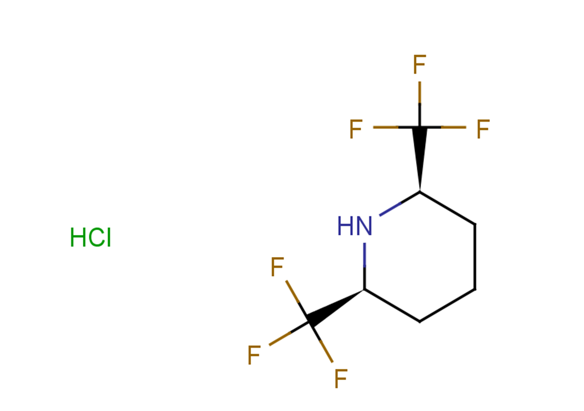 2,6-bis(trifluoromethyl)piperidine hydrochloride, cis