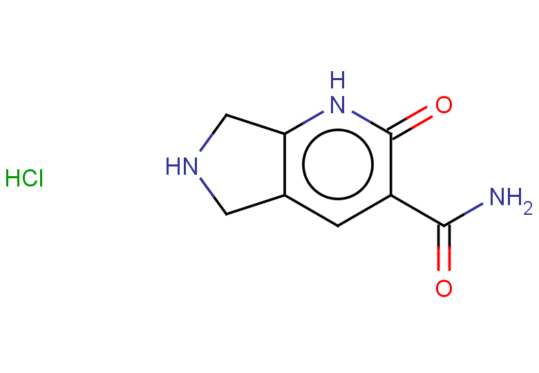 2-oxo-1H,2H,5H,6H,7H-pyrrolo[3,4-b]pyridine-3-carboxamide hydrochloride