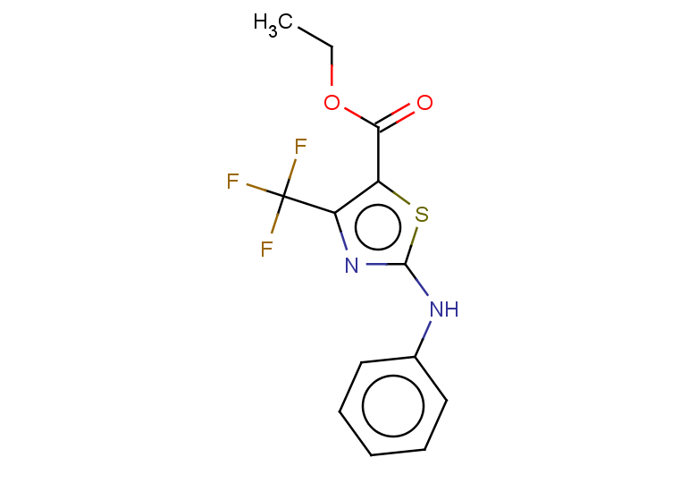 2-PHENYLAMINO-4-(TRIFLUOROMETHYL)THIAZOLE-5-CARBOXYLIC ACID ETHYL ESTER