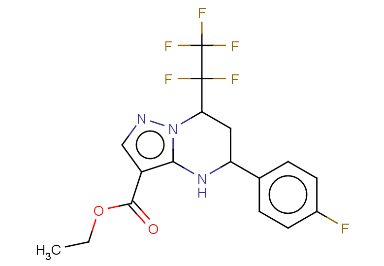 5-(4-FLUORO-PHENYL)-7-PENTAFLUOROETHYL-4,5,6,7-TETRAHYDRO-PYRAZOLO[1,5-A]+