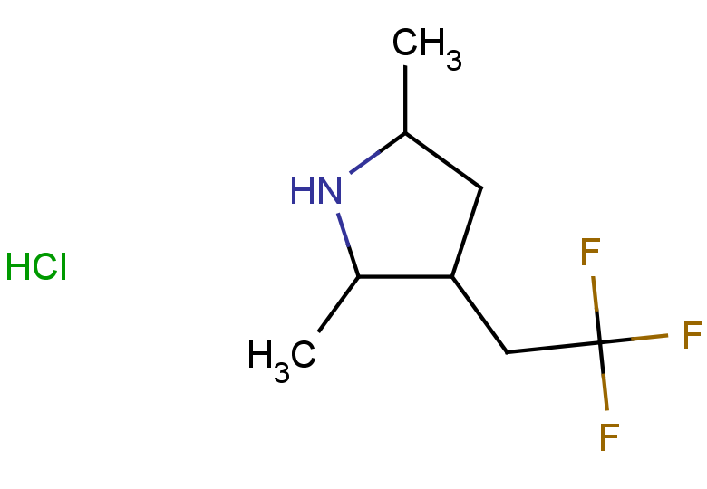 2,5-dimethyl-3-(2,2,2-trifluoroethyl)pyrrolidine hydrochloride