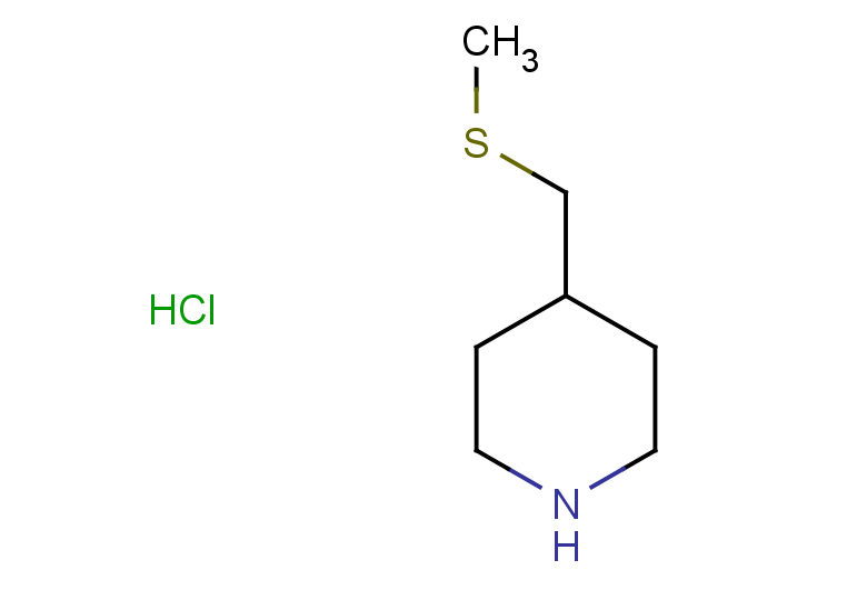 4-[(methylsulfanyl)methyl]piperidine hydrochloride