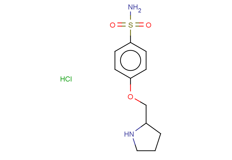 4-(pyrrolidin-2-ylmethoxy)benzene-1-sulfonamide hydrochloride