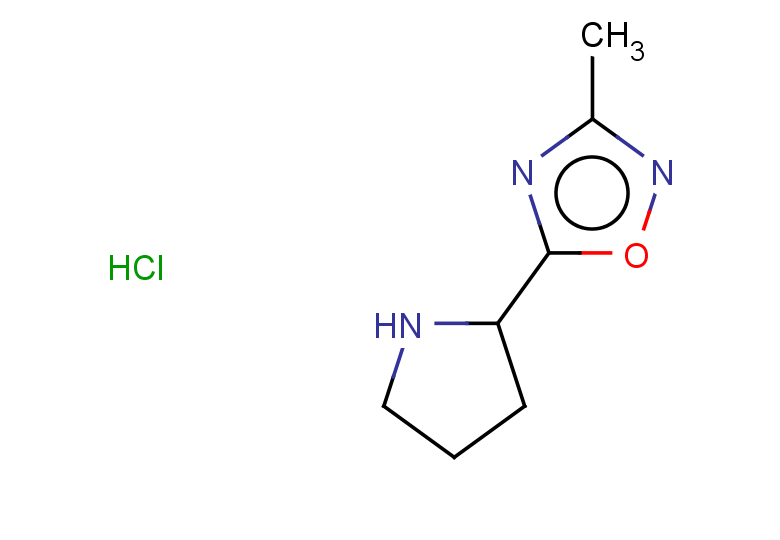 3-methyl-5-(pyrrolidin-2-yl)-1,2,4-oxadiazole hydrochloride