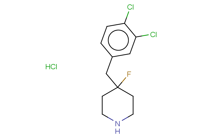 4-[(3,4-dichlorophenyl)methyl]-4-fluoropiperidine hydrochloride